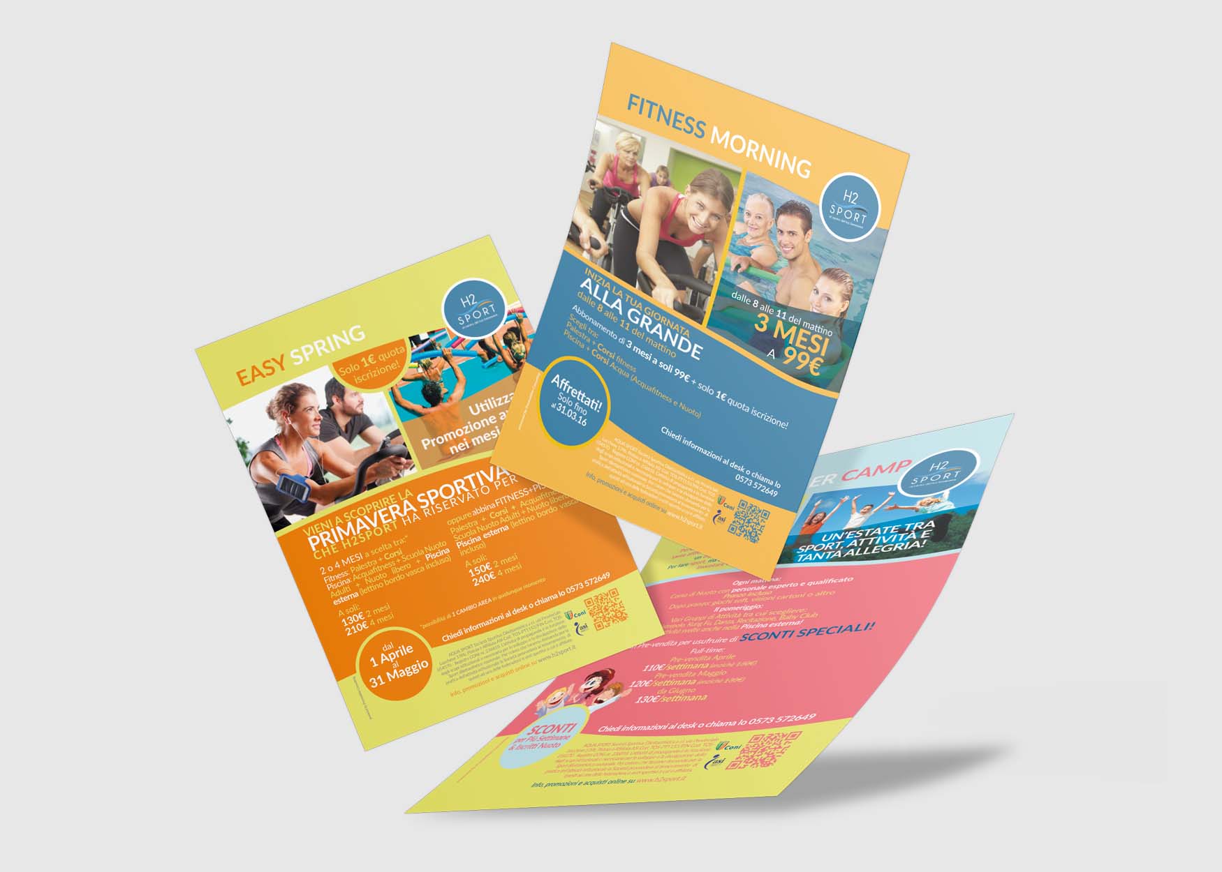 Realizzazioni grafiche del nostro studio | Prupix 90 volantino palestra grafica